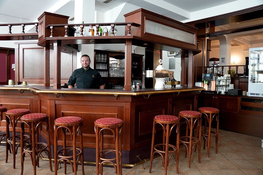 Bar im Restaurant 'Alte Poststube' vom Hotel zur Post, Wernigerode / Harz